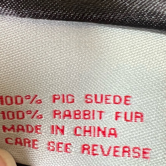 Georgiou Studios Vintage Black Suede Fur Trim Coat Size: 10 - Picture 13 of 14